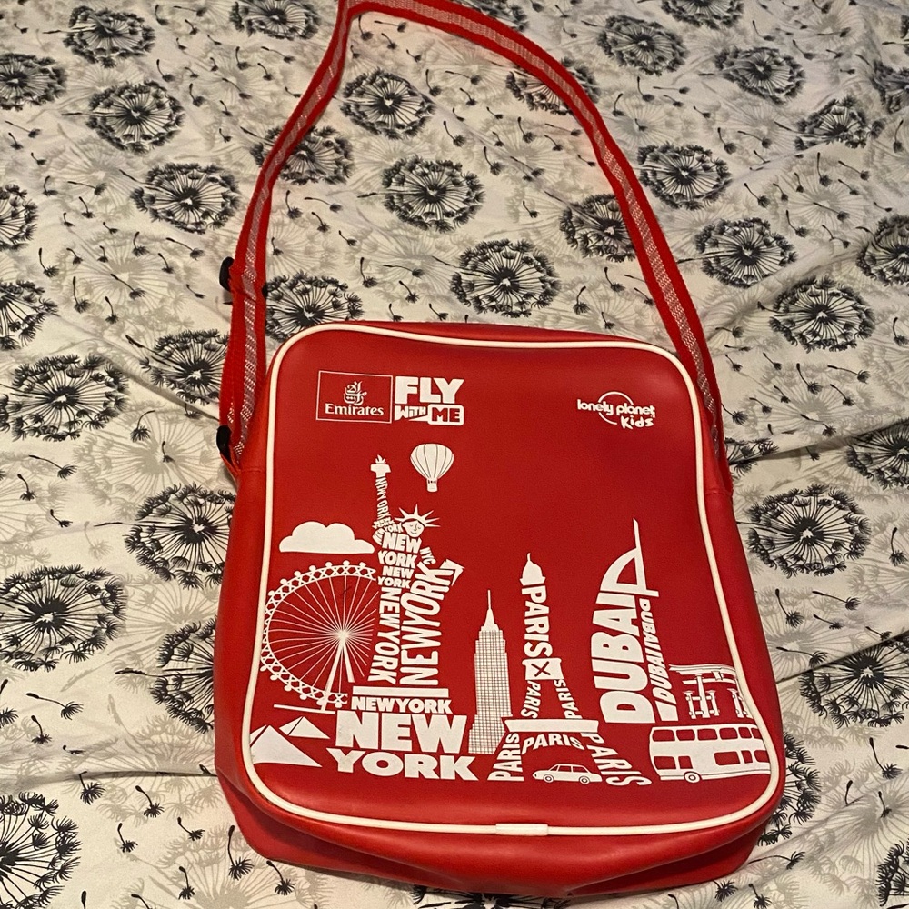 Red NY Crossbody Purse Bag